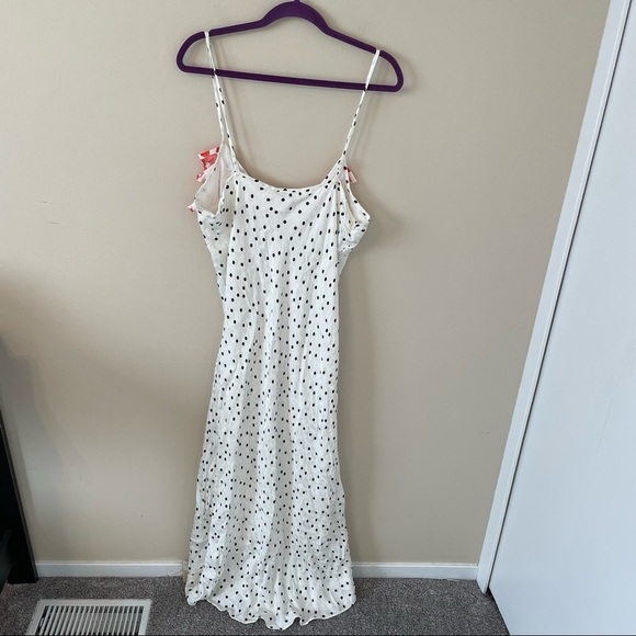 NWT Rixo For Target Polka Dot Spaghetti Strap Maxi Dress - Picture 8 of 8